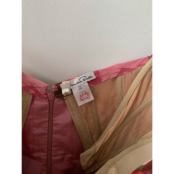 Oscar De La Renta Floral Mini Dress Size 8 - Picture 3 of 4